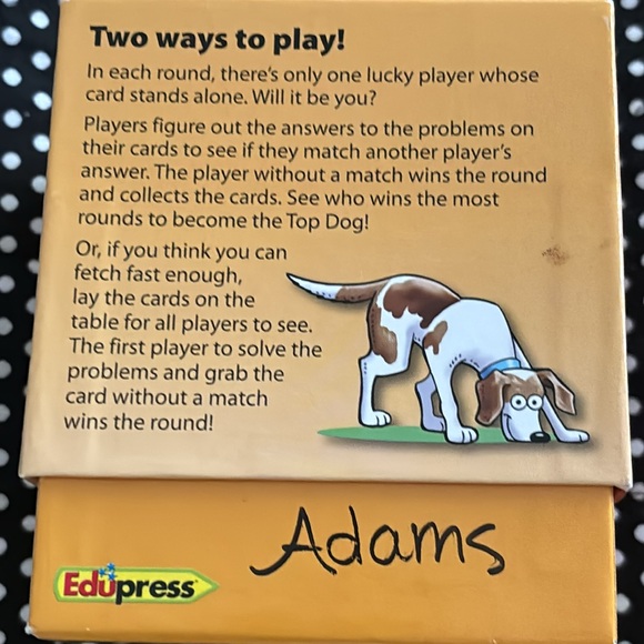 Like new! Division Dogs The Division Facts game. Grades 3+ - Picture 3 of 6